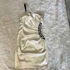 Windsor Asymmetrical Jeweled Dress